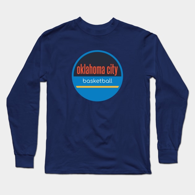 oklahoma city thunder basketball Long Sleeve T-Shirt by BVHstudio